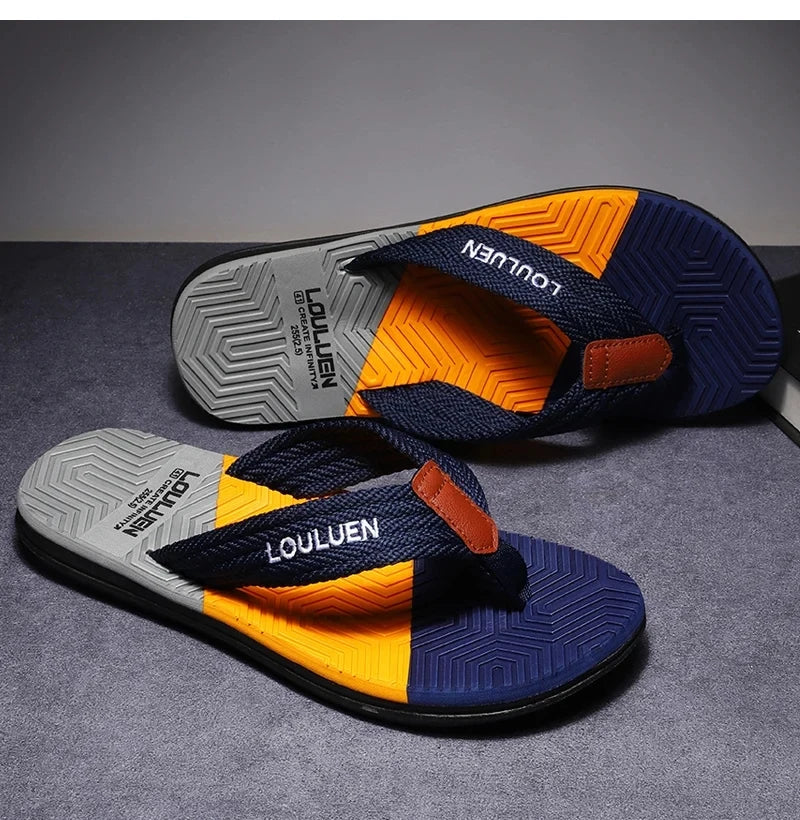 High Quality Hot Sale Men Flip Flops Summer Beach Flip Flops Men Fashion Breathable Casual Beach Men Slippers Summer Outdoor