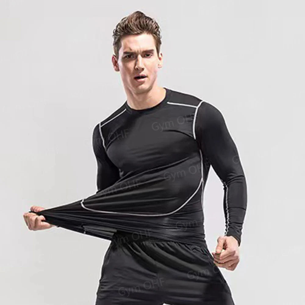 Spider Compression Shirt Mens Rashguard Fitness For Men Gym Sports T-Shirt Running Sweatshirt Outdoor Mountaineering Training
