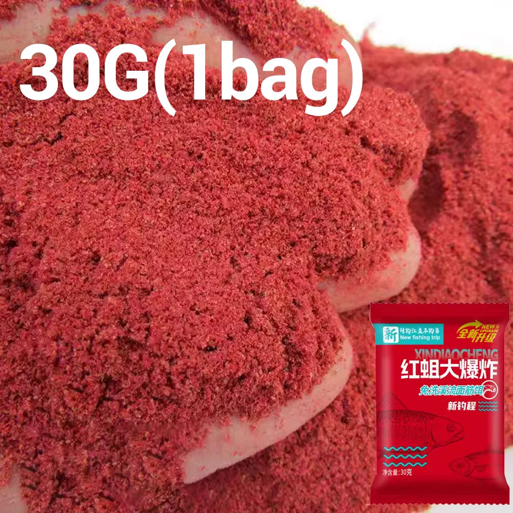 Sea Fishing Feed Attractant Bait 450g red worm explosive Fishy Flavor Homing Sticky Hook Bite Food Additive Pesca Soft Lure