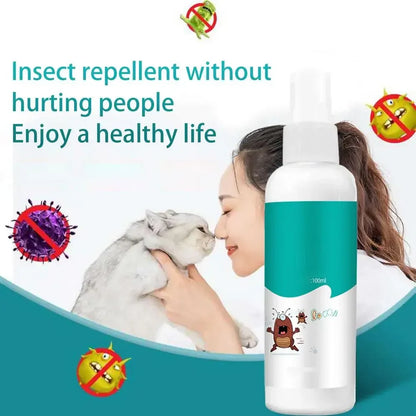 100ml Flea, Lice, and Tick Treatment Spray for Dogs and Cats