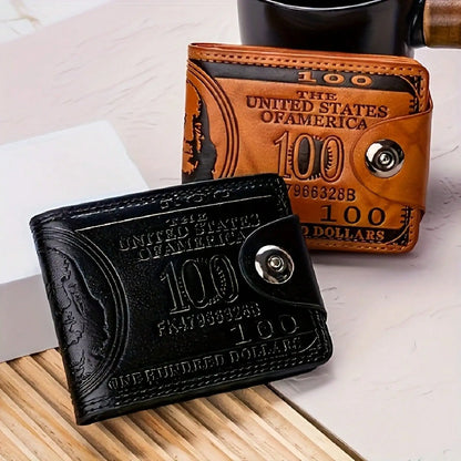 Large Capacity Men’s Leather Wallet – Fashion Card & Money Holder