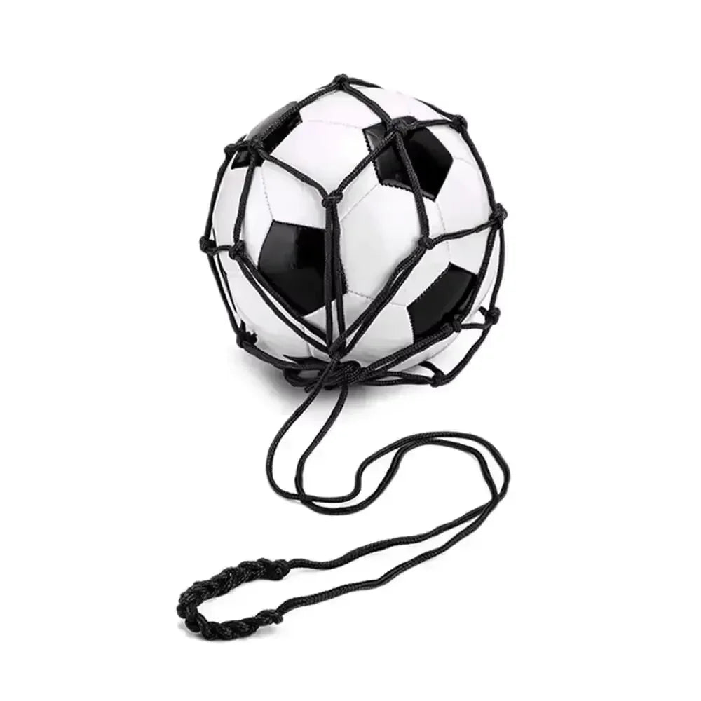 Youth Football Self Trainer Kick Net Pocket Professional Outdoor Sport Nylon Net Soccer Ball Carry Bag Solid Mesh Basketball Bag