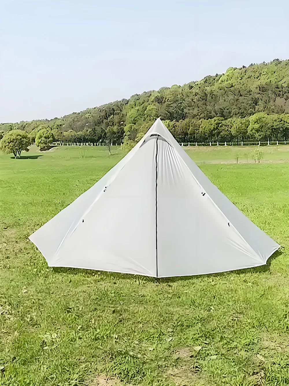 Hot Tent With Chimney Window Ultralight Double Layer Tipi Teepee 1 Person
