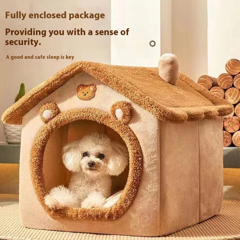Cozy Pet House Bed – Removable & Easy to Clean