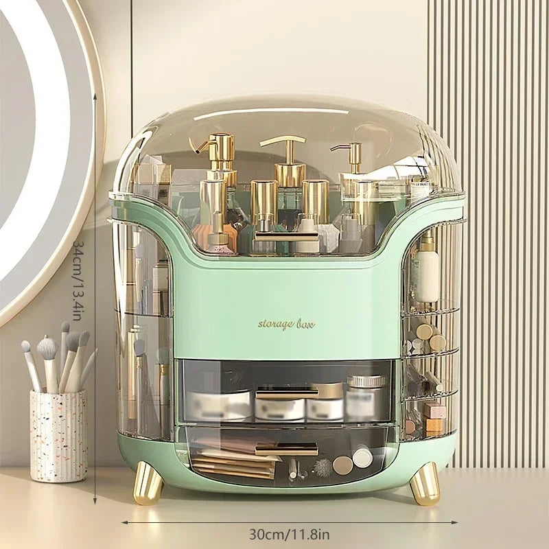 Transparent Makeup & Jewelry Organizer – Desktop Storage Box