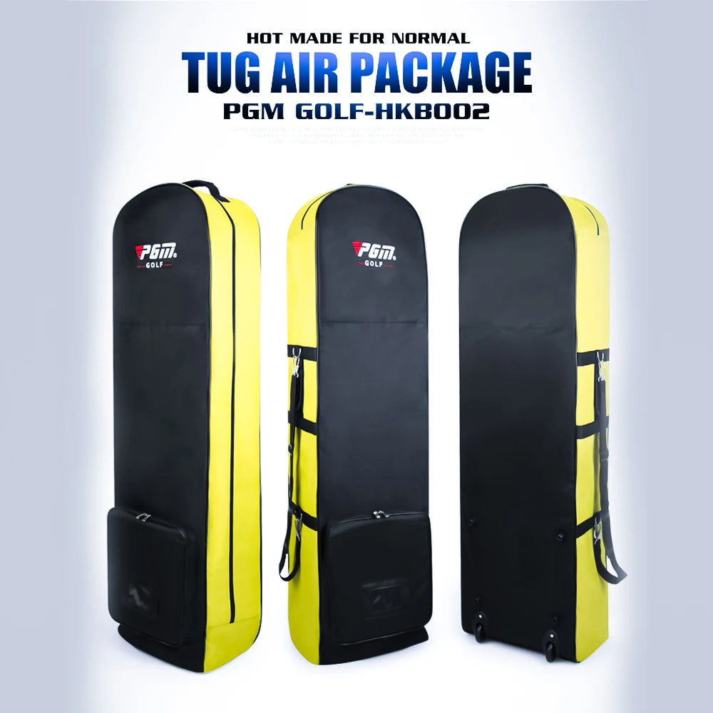 PGM Golf Aviation Bag with Silent Wheel HKB002 Large Capacity Storage Foldable Airplane Travelling Golf Bag Airplane Consignment