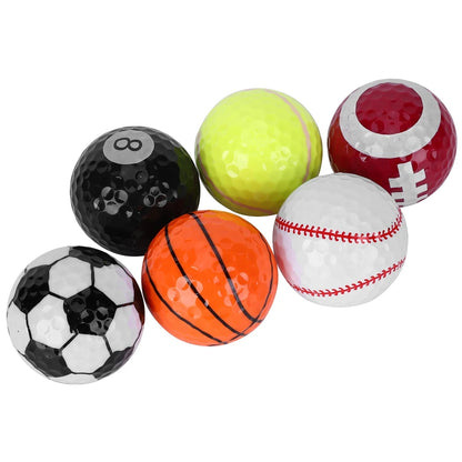 6 Pack Portable Golf Balls For Practice And Competition