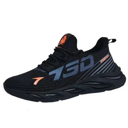 Men's Breathable Mesh Running Shoes Lace Up Sneakers