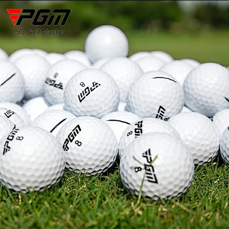 PGM 10pcs Golf Practice Range Special Double Layered Balls Strap Aiming Line High Rebound Long Distance Low Inverted Spin Q031