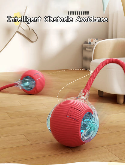 Rolling Ball Toy for Cats and Dogs Rechargeable ABS and Silicone