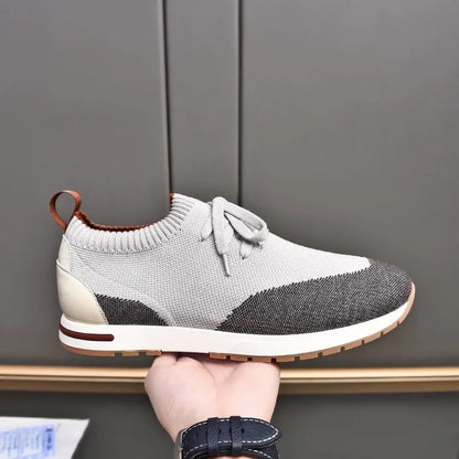 Men's Slip On Sneakers Breathable Lightweight Stitched Upper Casual Shoes