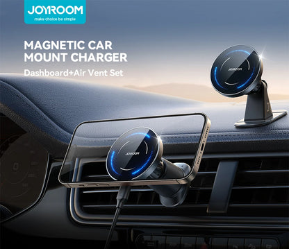 Magnetic Wireless Car Phone Holder Mount for 4.7-7.0 Inch Phones