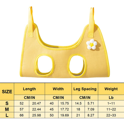 Pet Grooming Hammock for Cats and Dogs Polyester with Safety Strap