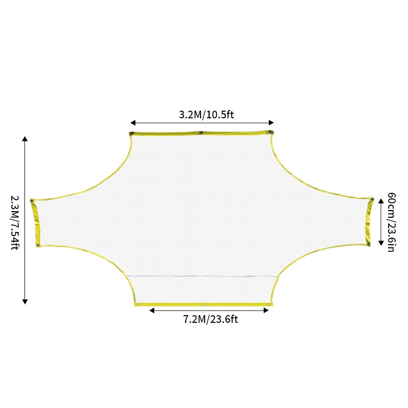 1PC 5People 7People 11People Soccer Practice Shooting Goal Net Portable Soccer Practice Goal Net Outdoor Goalkeeping Gate