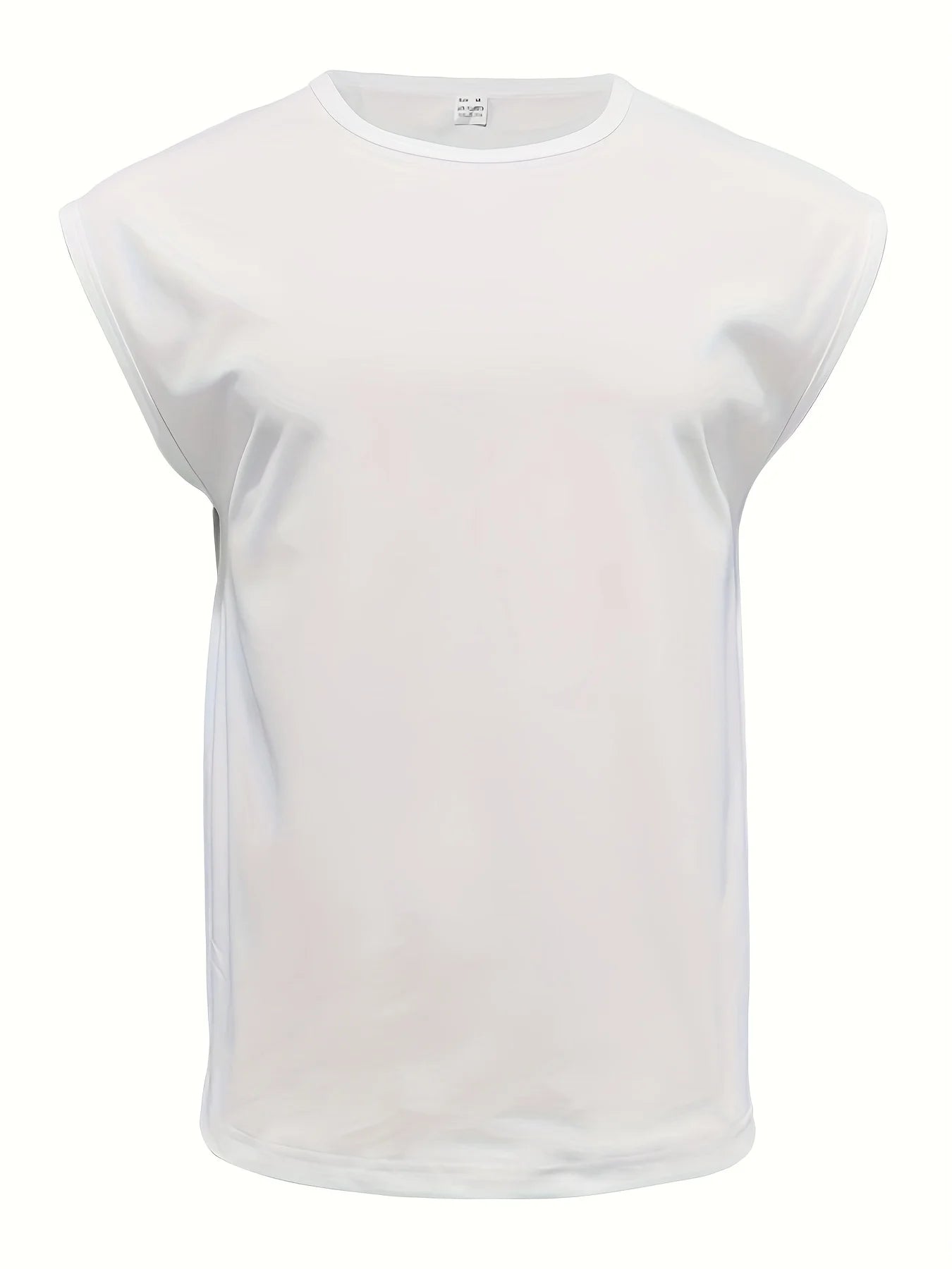 Men'S Summer Solid Color Sleeveless Tank Top Breathable Suitable for Casual Sports Versatile Style