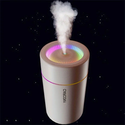 Car Humidifier Ultrasonic Aromatherapy With Colorful LED For Bedroom Office 1pc