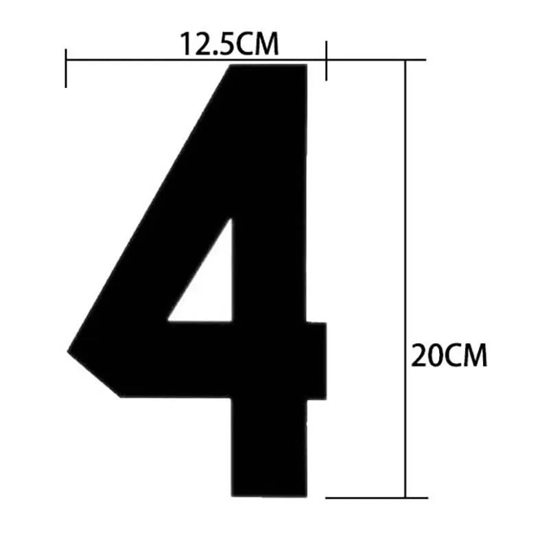 20*11CM/ Big Number Letter Patches Clothes Sticker,0~9 White,Black Digital Number Jersey Badges Heat Transfer Iron on Patches