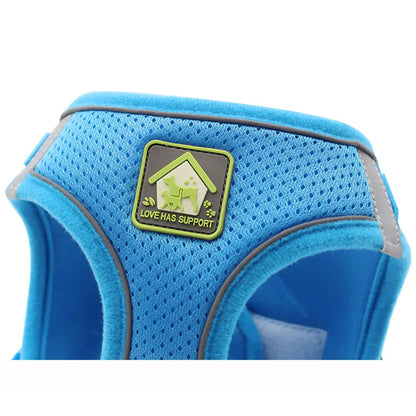 Adjustable Reflective Nylon Pet Harness And Leash Escape Proof