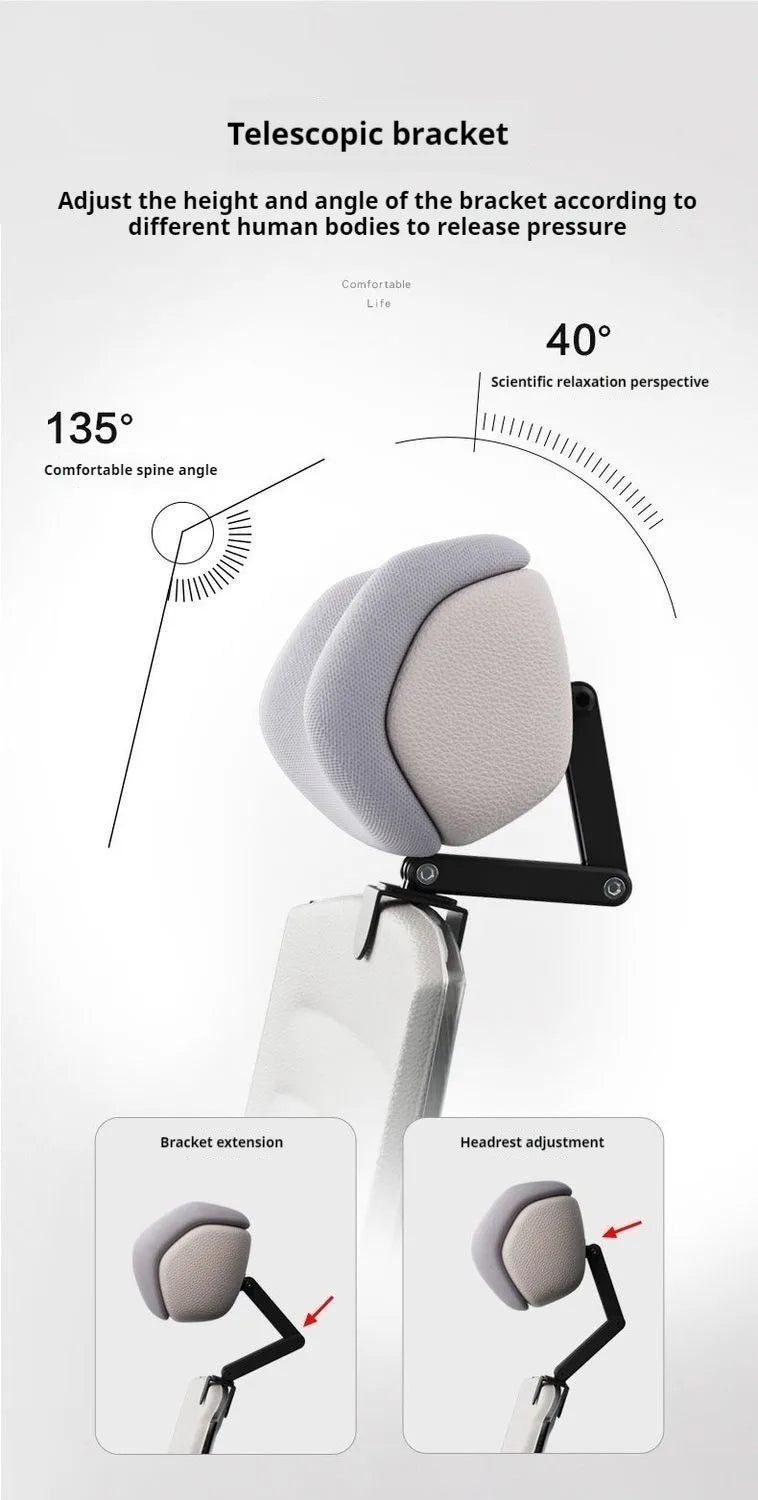 Upgraded Memory Foam Headrest Attachment For Office Chair Adjustable Height Angle Elastic Head Pillow Neck Support Rest Cushion