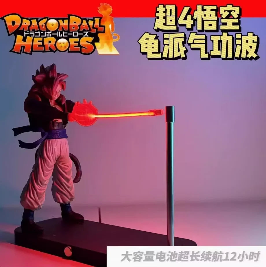 In Stock Dragon Ball Son Goku Light Lamp Model Kakarotto Kamehameha Wave Magnetic Ornament Anime Action Figure Collectible Gift