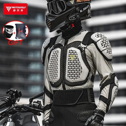Motorcycle Armor Jacket Unisex Polyester Nylon CE Certified Protective Gear