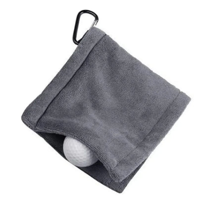 Golf Ball Cleaning Towel Microfiber Scrub For Ball And Club