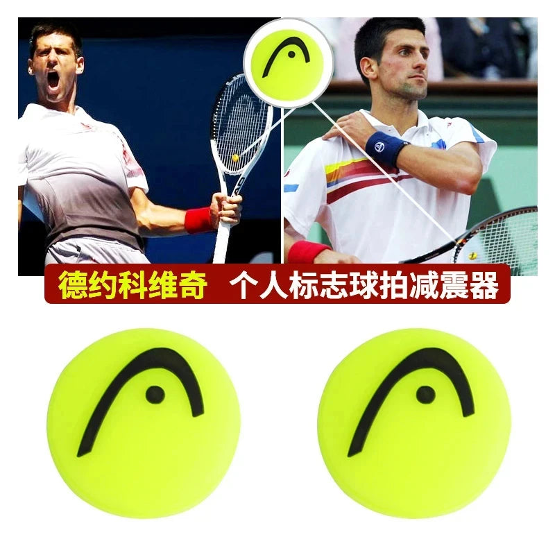 10/2Pcs HEAD Tennis Racquet Vibration Dampeners Silicone Reduce Professional Tennis Racket Accessories Damper Shock Absorber