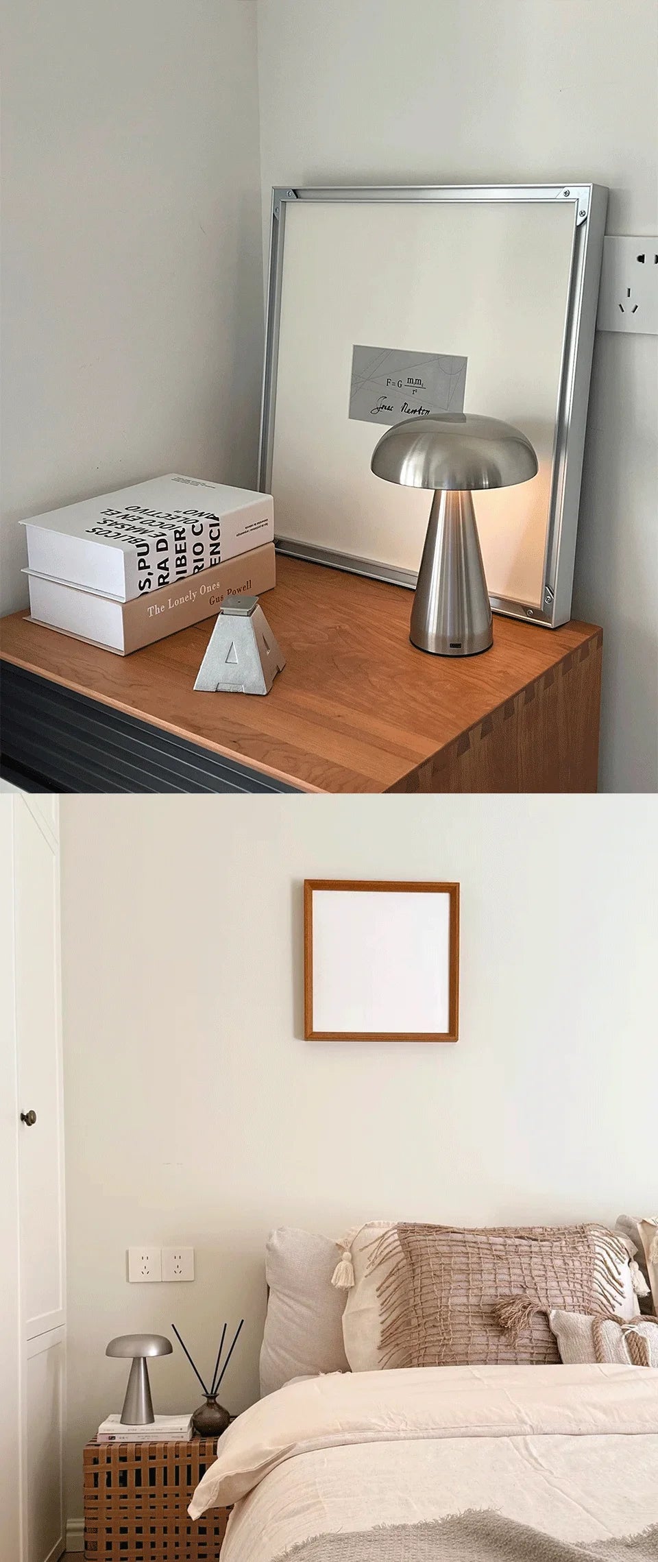 LED Table Lamp Retro Mushroom  Touch Sensor Bedside Lamp Rechargeable Reading Lights For Bedroom Restaurant Bar Decor Lighting