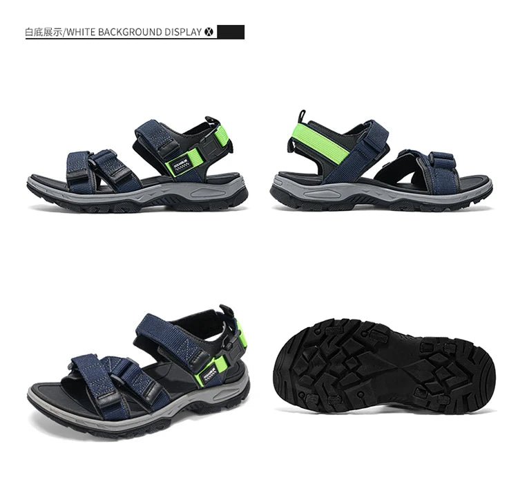 Men's Summer Polyester Sandals Lightweight Casual Beach Shoes