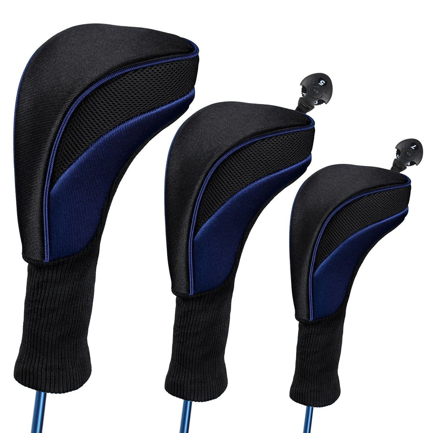 3Pcs/Set Club Heads Cover Soft Wood Golf Club Driver Headcovers Professinal Golf Head Covers Protect Set 5 Colors