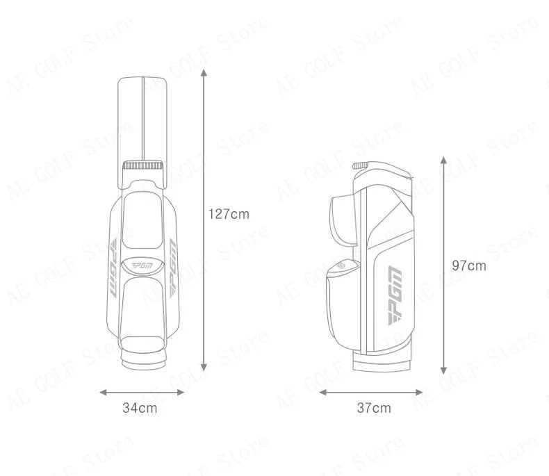 PGM 2024 Golf Bag Multi-Function Waterproof Anti-collision Retention Mechanism Golf Bags Large Capacity Travel Bags QB134