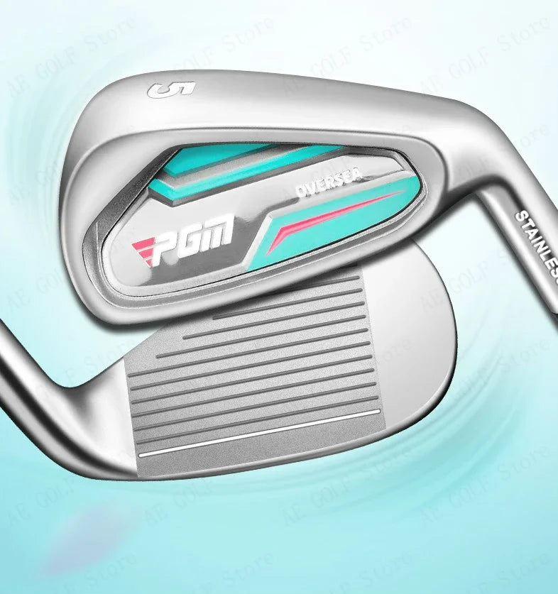 PGM Women Golf Clubs Set with Golf Bag Stainless Steel / Carbon Shaft Iron Wood Driver Beginer Training Golf Supplies  LTG051
