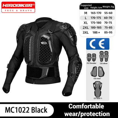 Motorcycle Armor Jacket Unisex Polyester Nylon CE Certified Protective Gear