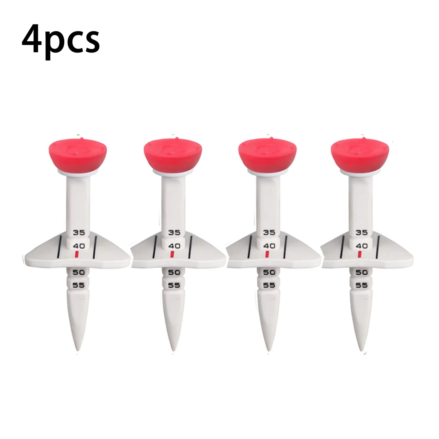 4 Pcs 33-55mm Adjustable-height Golf Tee Training Accessories