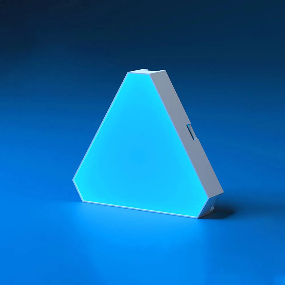 LED Triangular Quantum Lamp – RGB Smart Wall Lamp for Bedroom & Office