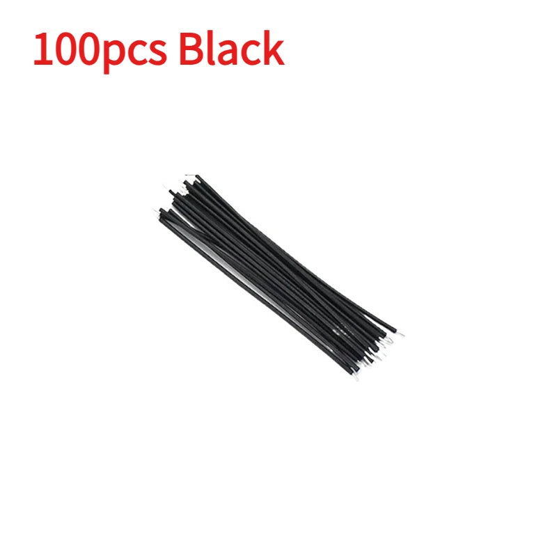 100/120pcs Tin-Plated Electronic Wires Breadboard PCB Jumper Wire 24AWG / 26AWG 6Color Red Blue Green White Yellow Black Diy Kit