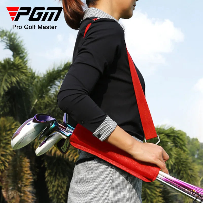 PGM Portable Mini Golf Bag Can Hold 5 Clubs Ultra-light Simple Hand bag Backpack Carrier Belt SOB006