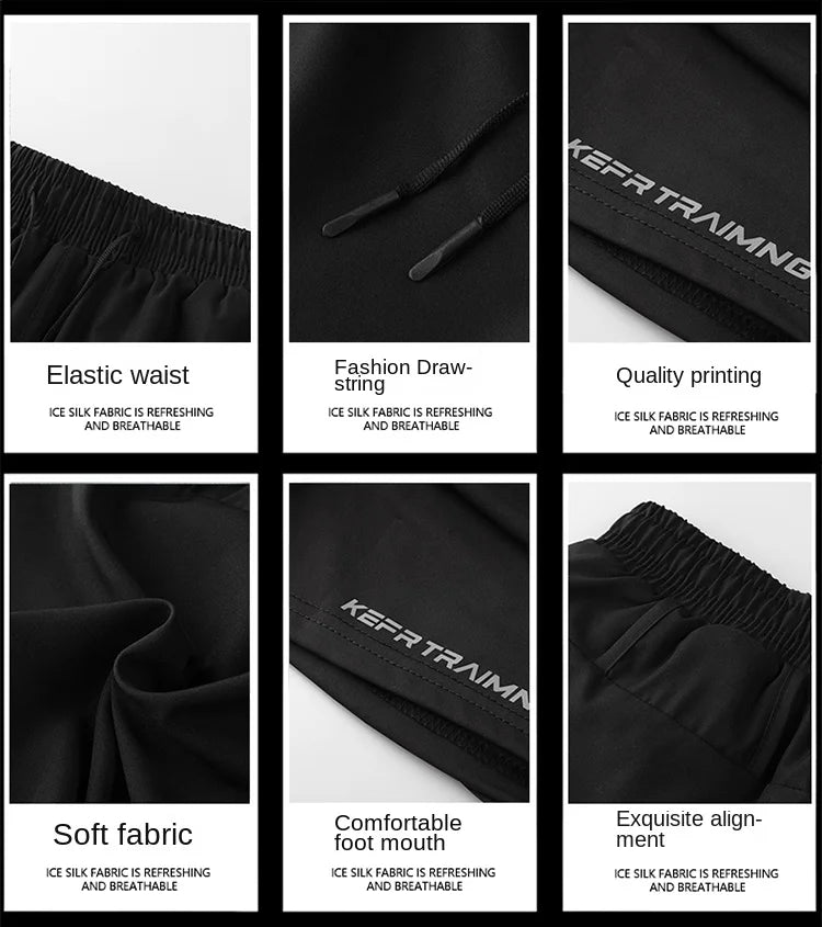 Fake two pieces of summer sports shorts, men's and women's quick drying three point running training itness lining American b