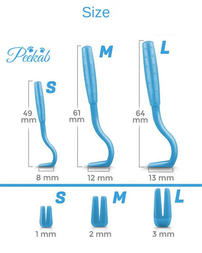 Pet Tick Removal Tweezer Plastic Flea Mite Remover Tool