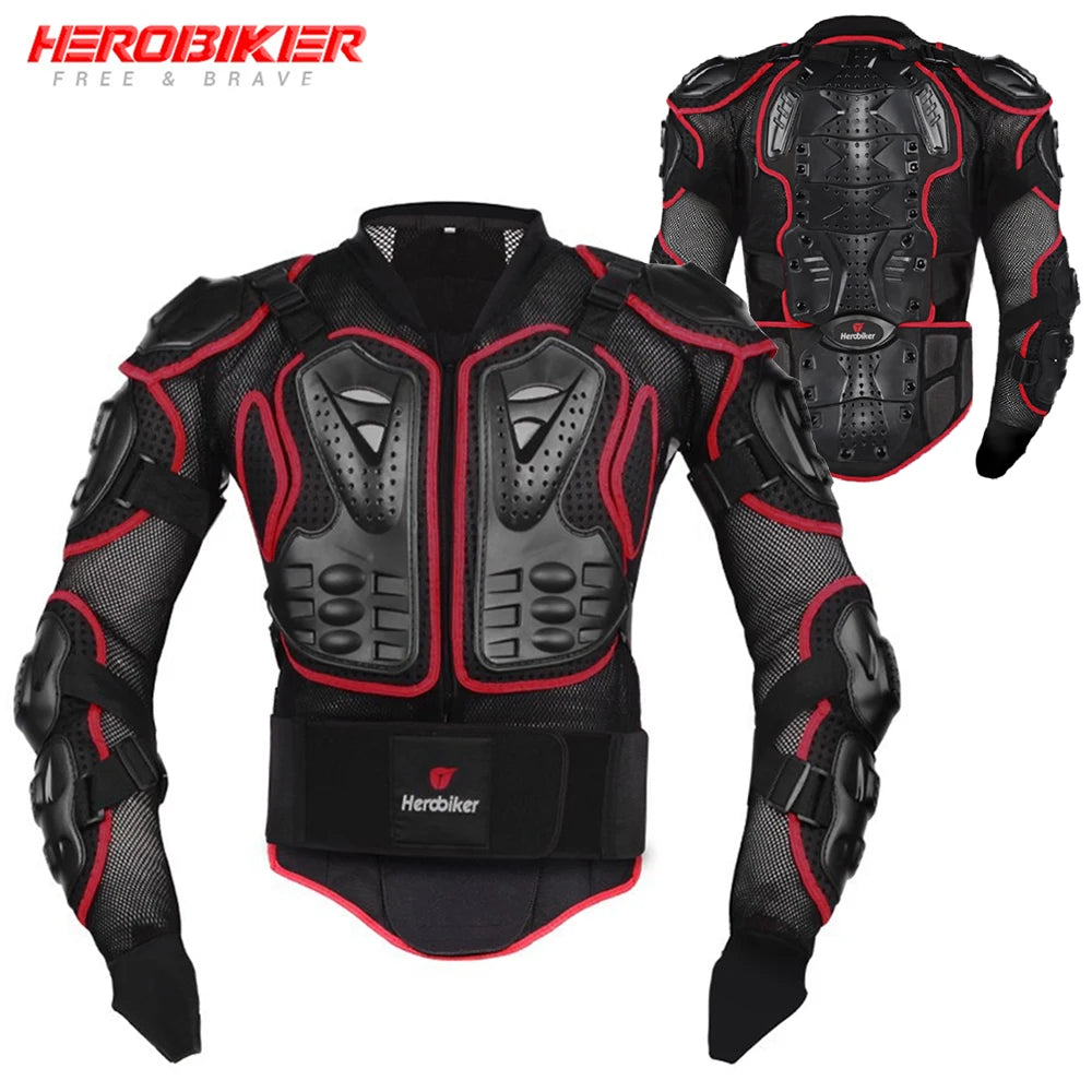 HEROBIKER Motorcycle Jacket Men Motorcycle Armor Moto Body Armor Motocross Riding Jacket Racing Motorbike Body Protection S-5XL