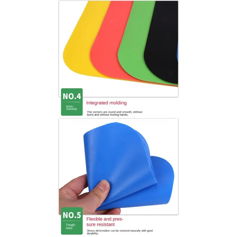 23cm Soccer Square Flat Cones Marker Discs High Quality Football Basketball Training Aids Sports Training Equipment Accessories