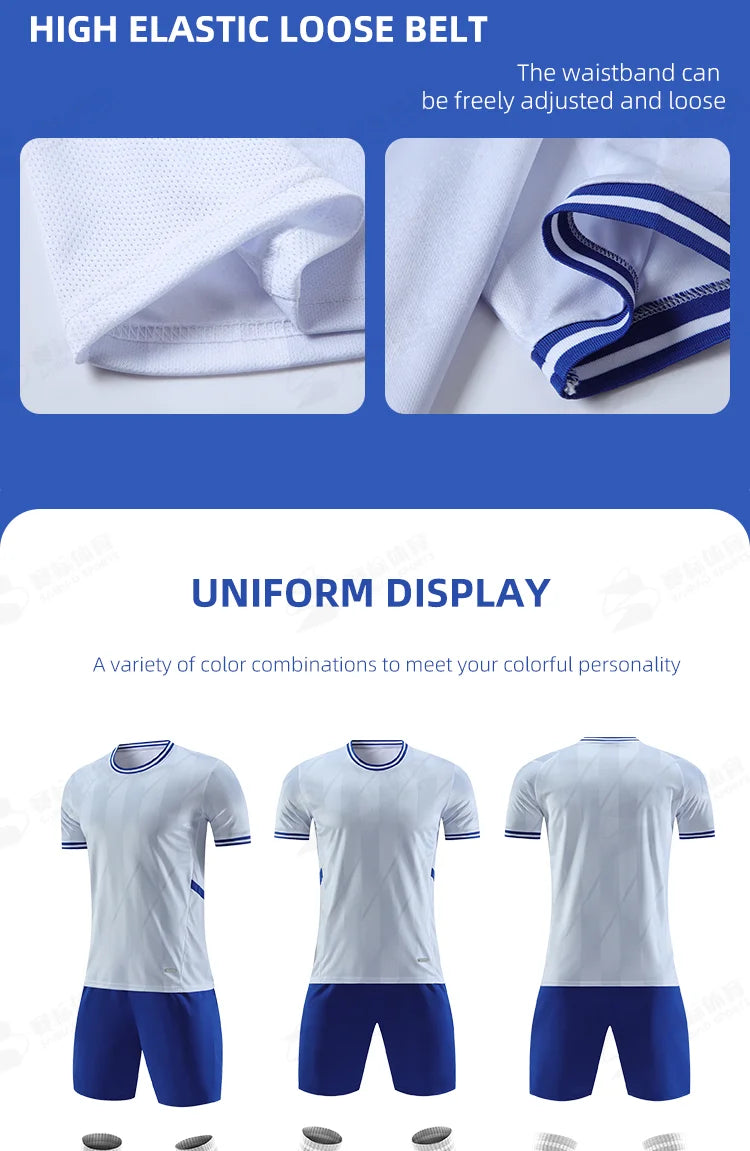 Adult Kids Personalize Football Jerseys Soccer Uniform MAN Women Team Training Quick-Drying Sportswear  Futsal Tracksuit Outfit
