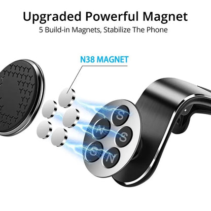360 Degree Magnetic Car Phone Holder Metal Air Vent Mount Universal