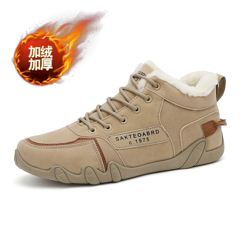 Men's Lace-Up Running Shoes, Casual Sneakers, Rubber Outsole, PU Insole