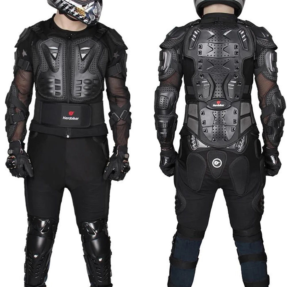 HEROBIKER Motorcycle Jacket Men Motorcycle Armor Moto Body Armor Motocross Riding Jacket Racing Motorbike Body Protection S-5XL