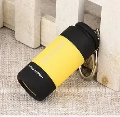 LED Micro Pocket Flashlight USB Rechargeable Keychain Waterproof
