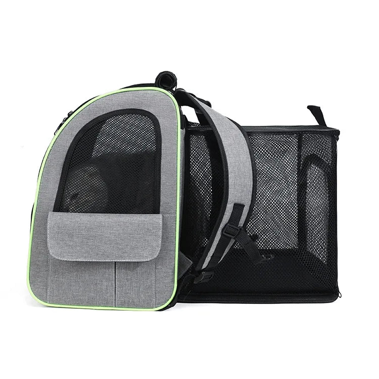 Cat Carrier Backpacks Expandable Cat Backpack with Shade Cover, Breathable Mesh Pet Carrier Backpack Bag for Travel Hiking Campi
