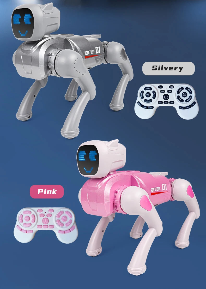 New model robot dog, intelligent remote control, children's remote control toy, stunt mechanical pet dog, children's gift