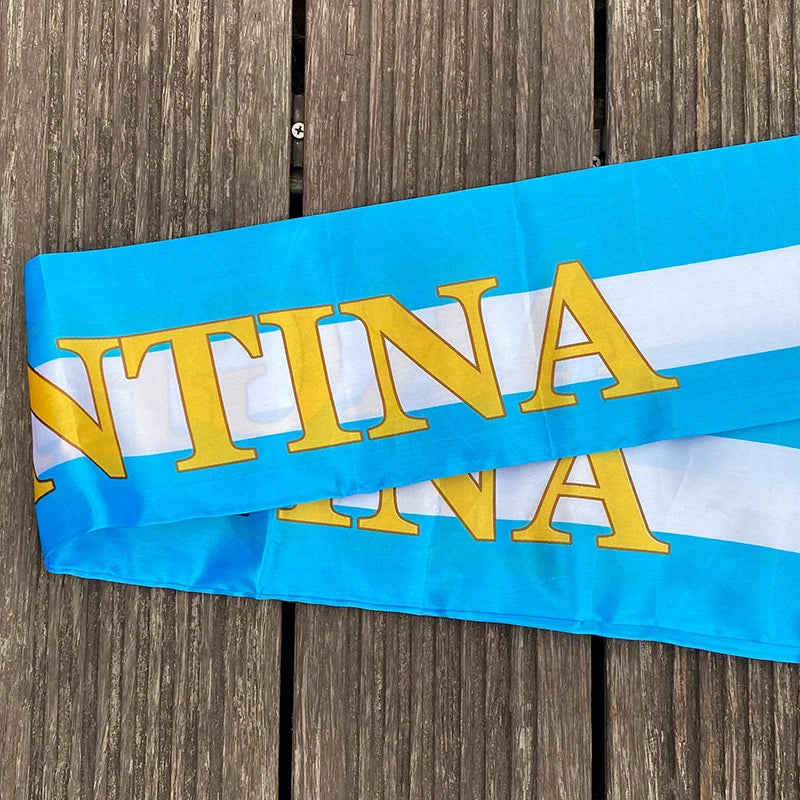 xvggdg  14x130cm  National Team Football Fans Scarf   Argentina france  Morocco  Croatia Tassel Flags Scarf   Souvenir