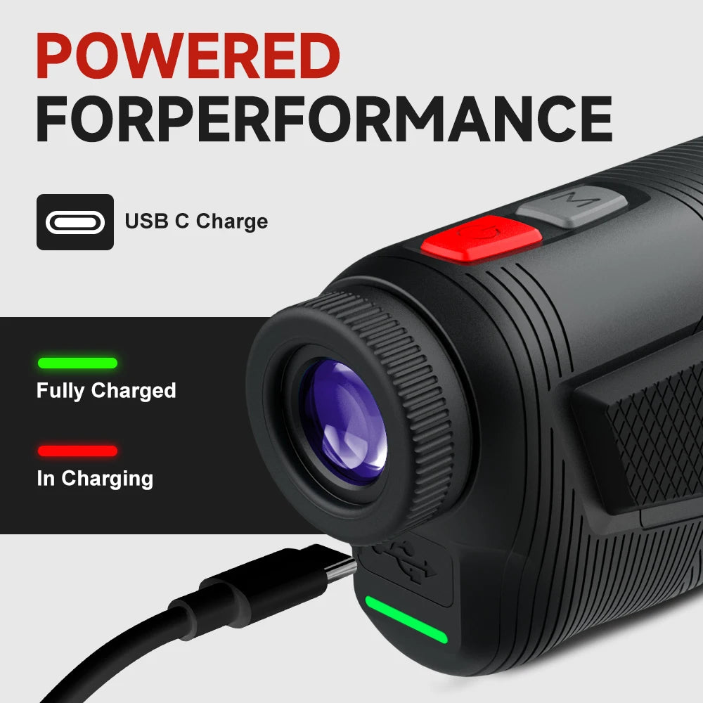 REVASRI New 1300 Yards Professional Golf Rangefinder with Flag Lock Vibration 6X Magnification Magnetic Portability for Golfers